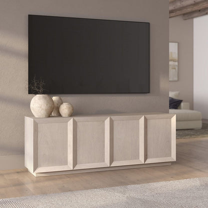 Hudson & Canal - Morse Rectangular TV Stand for TV's up to 75" in Alder White - TV2404 view 9