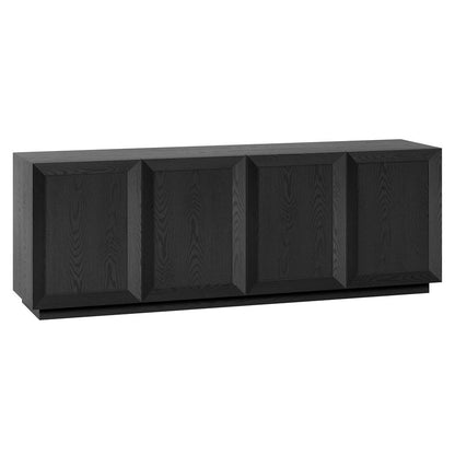 Hudson & Canal - Morse Rectangular TV Stand for TV's up to 75" in Black Grain - TV2403 view 3