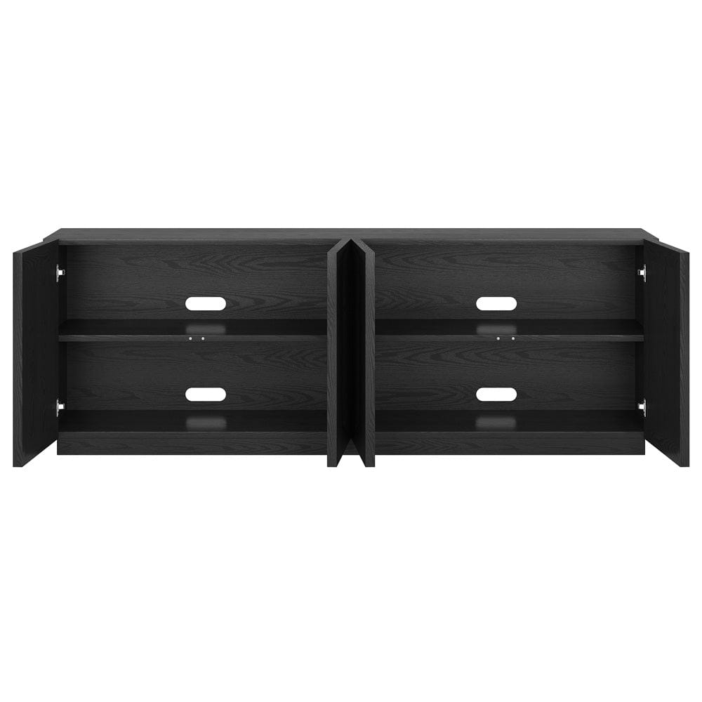 Hudson & Canal - Morse Rectangular TV Stand for TV's up to 75" in Black Grain - TV2403 view 4