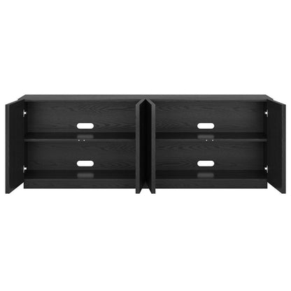 Hudson & Canal - Morse Rectangular TV Stand for TV's up to 75" in Black Grain - TV2403 view 4