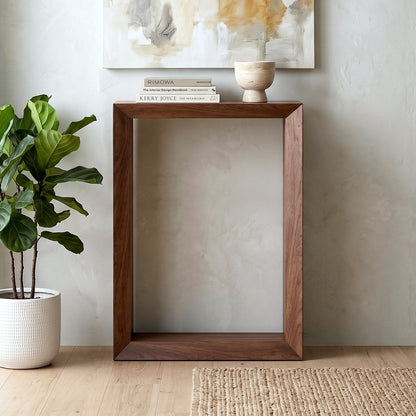Hudson & Canal - Osmond 22in Wide Rectangular Console Table in Satin Walnut - AT2582 view 4
