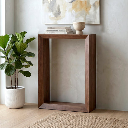 Hudson & Canal - Osmond 22in Wide Rectangular Console Table in Satin Walnut - AT2582 view 5