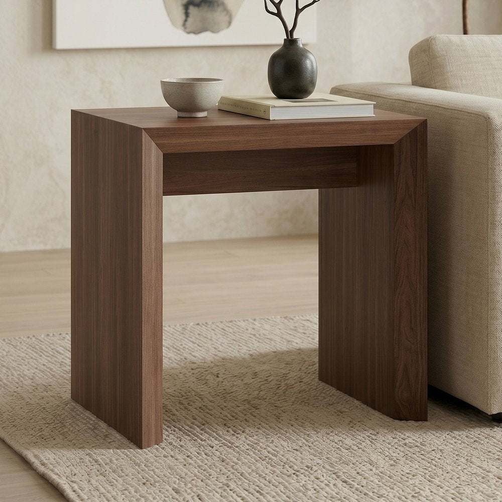 Hudson & Canal - Oswin 22in Wide Rectangular Side Table in Satin Walnut - ST2549 view 4