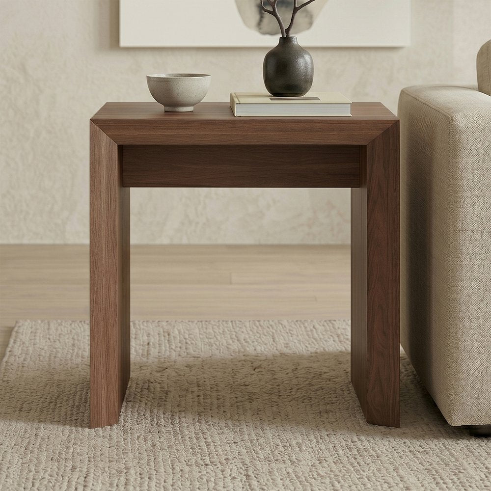 Hudson & Canal - Oswin 22in Wide Rectangular Side Table in Satin Walnut - ST2549 view 5