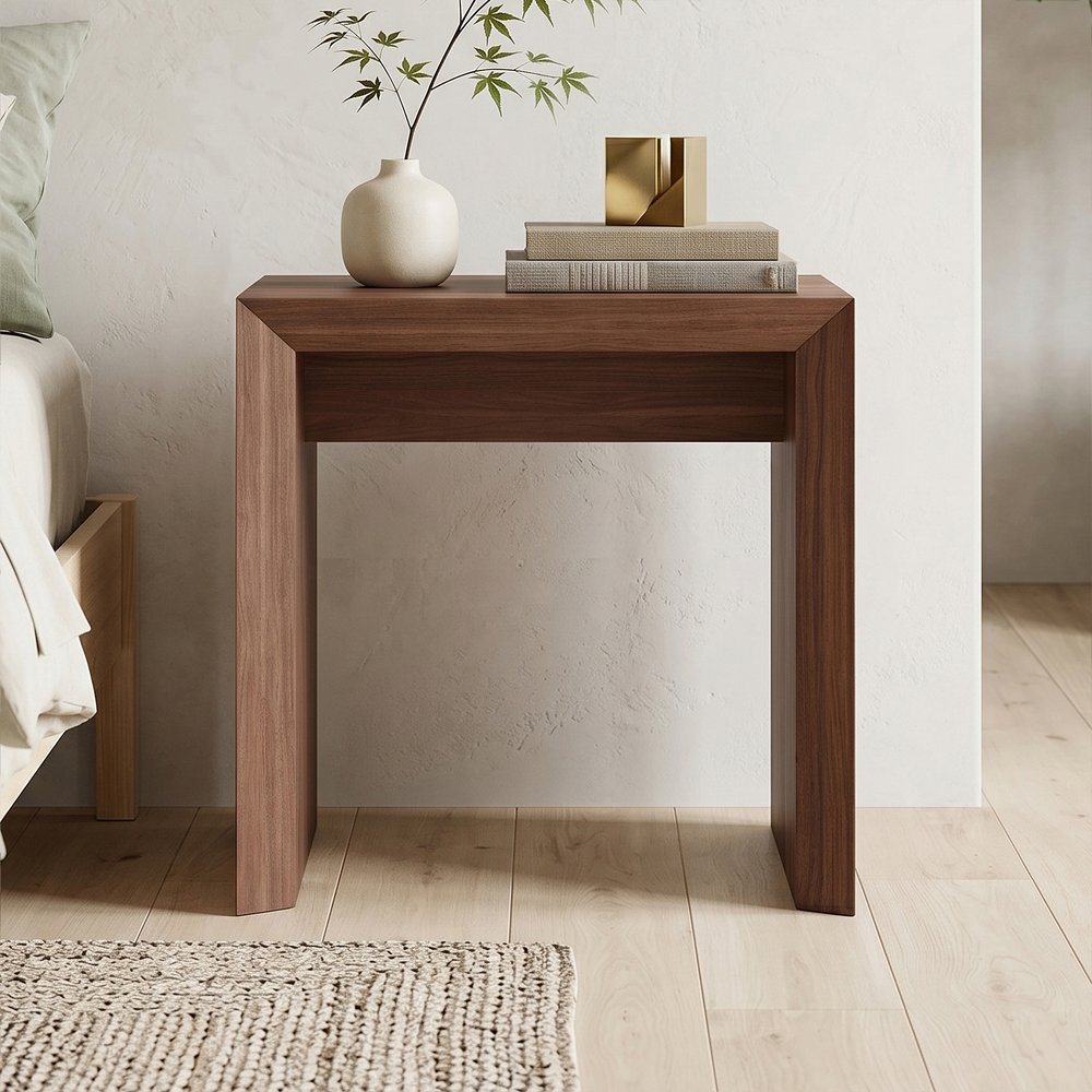 Hudson & Canal - Oswin 22in Wide Rectangular Side Table in Satin Walnut - ST2549 view 6