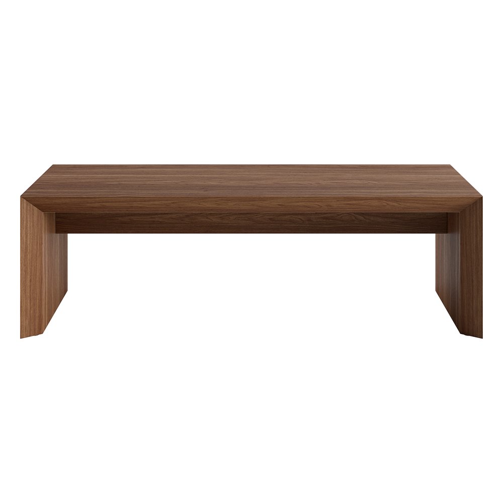 Hudson & Canal - Oswin 48in Wide Rectangular Coffee Table in Satin Walnut - CT2571 view 2