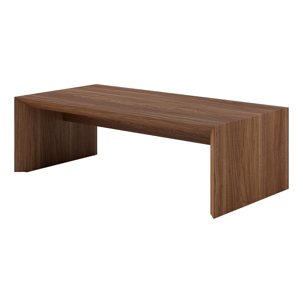 Hudson & Canal - Oswin 48in Wide Rectangular Coffee Table in Satin Walnut - CT2571 view 3
