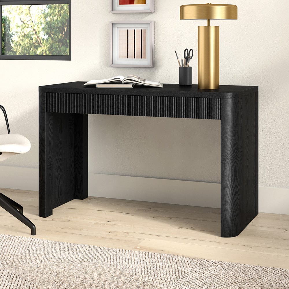 Hudson & Canal - Palmera 47.5" Wide Rectangular Desk in Black Grain - OF2380 view 7