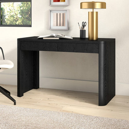 Hudson & Canal - Palmera 47.5" Wide Rectangular Desk in Black Grain - OF2380 view 7