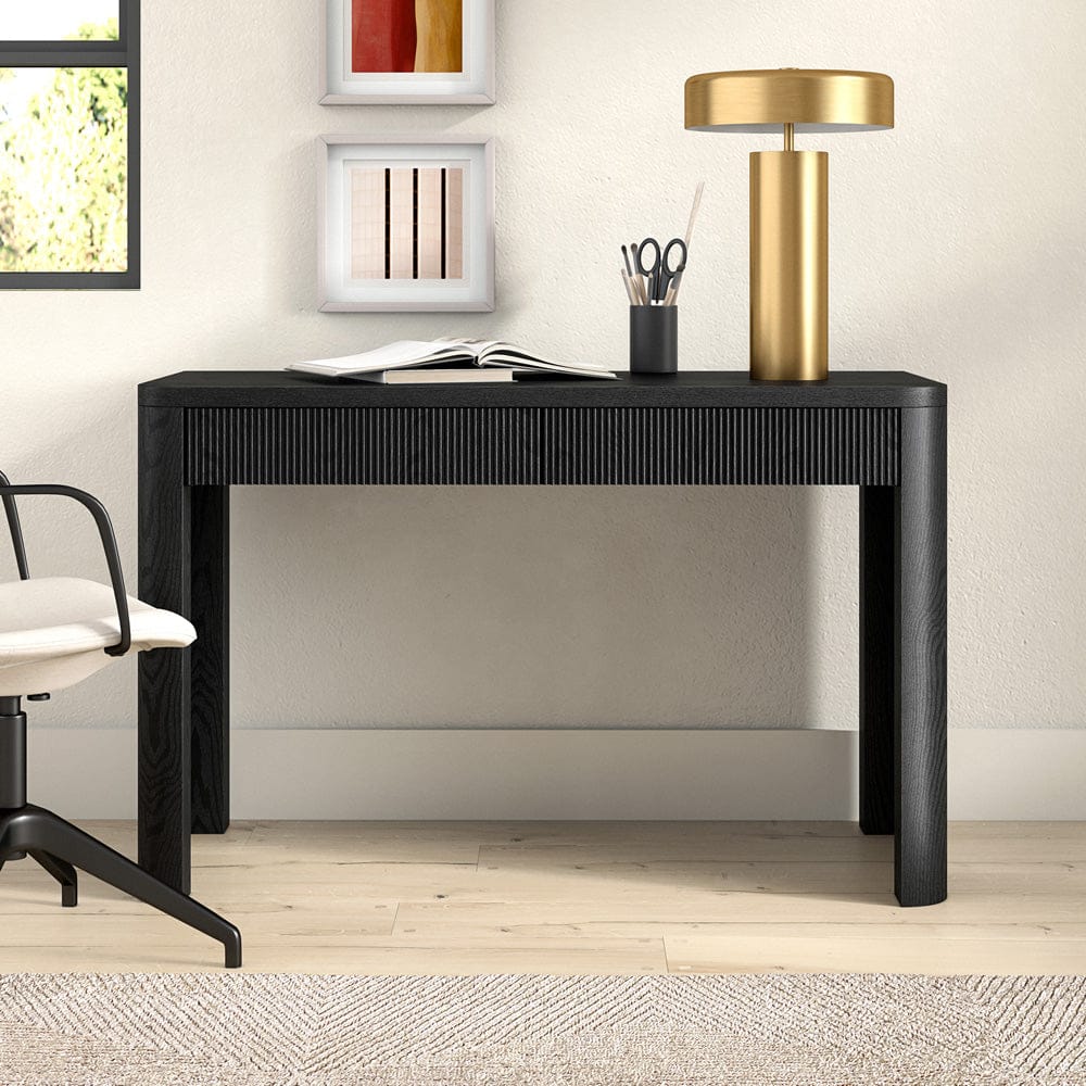 Hudson & Canal - Palmera 47.5" Wide Rectangular Desk in Black Grain - OF2380 view 8