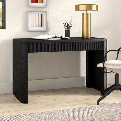 Hudson & Canal - Palmera 47.5" Wide Rectangular Desk in Black Grain - OF2380 view 9