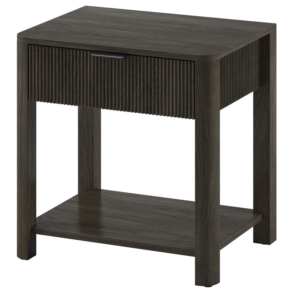 Hudson & Canal - Pomona 24" Wide Rectangular Nightstand in Alder Brown - NS2433 view 1
