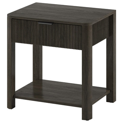 Hudson & Canal - Pomona 24" Wide Rectangular Nightstand in Alder Brown - NS2433 view 1