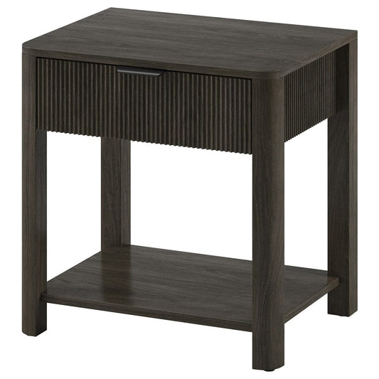 Hudson & Canal - Pomona 24" Wide Rectangular Nightstand in Alder Brown - NS2433 view 1