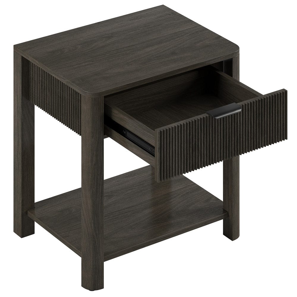 Hudson & Canal - Pomona 24" Wide Rectangular Nightstand in Alder Brown - NS2433 view 4