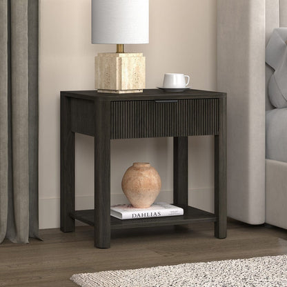 Hudson & Canal - Pomona 24" Wide Rectangular Nightstand in Alder Brown - NS2433 view 7
