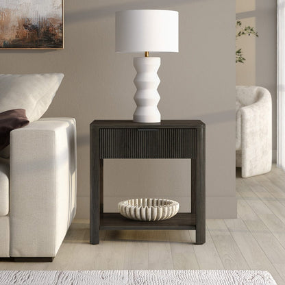 Hudson & Canal - Pomona 24" Wide Rectangular Nightstand in Alder Brown - NS2433 view 8