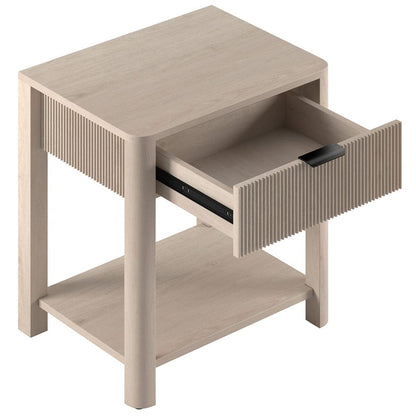 Hudson & Canal - Pomona 24" Wide Rectangular Nightstand in Alder White - NS2432 view 4