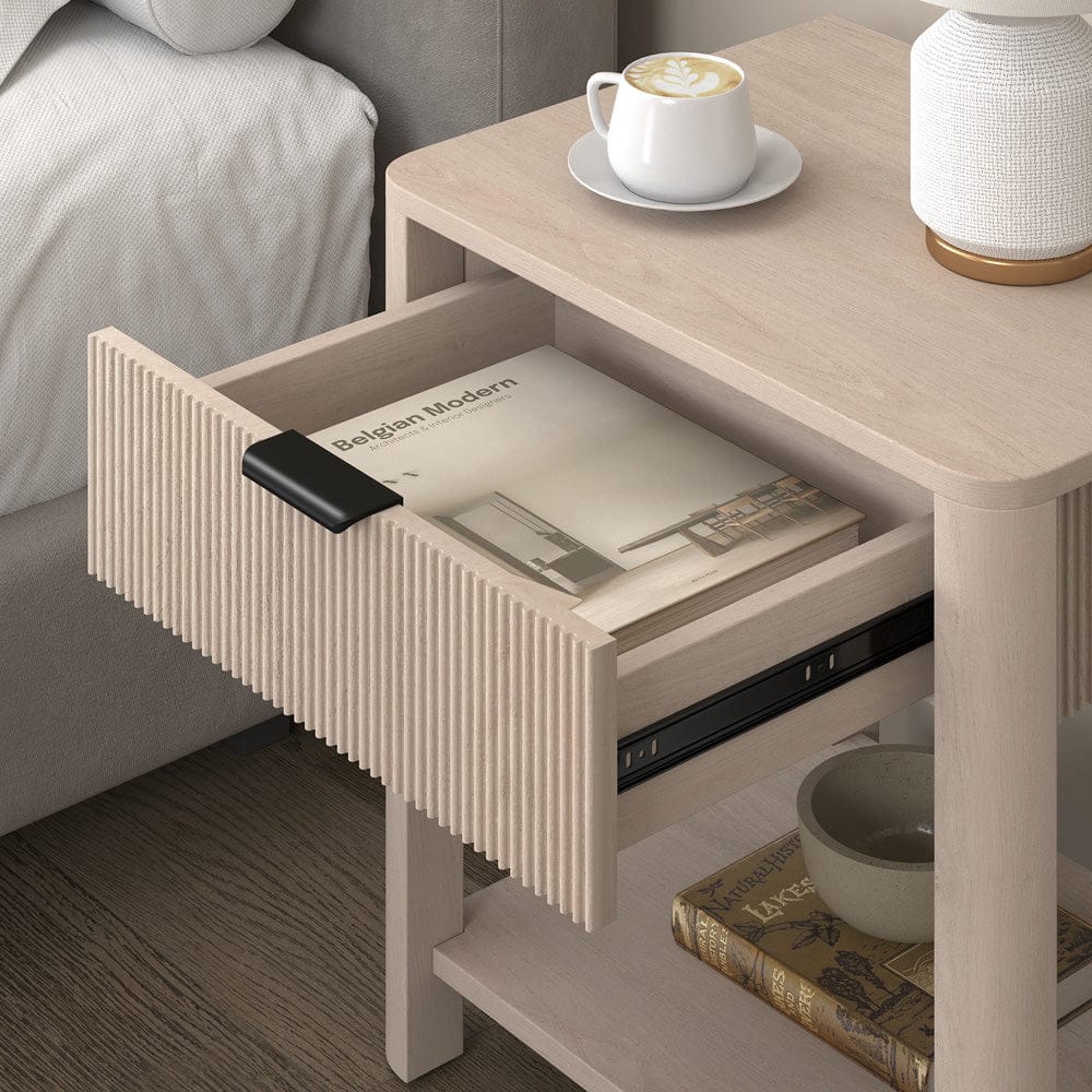 Hudson & Canal - Pomona 24" Wide Rectangular Nightstand in Alder White - NS2432 view 5