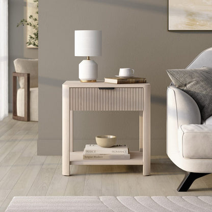 Hudson & Canal - Pomona 24" Wide Rectangular Nightstand in Alder White - NS2432 view 7