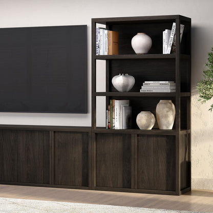 Hudson & Canal - Savin 67.5" Tall Rectangular Bookcase in Alder Brown - BK2435 view 5