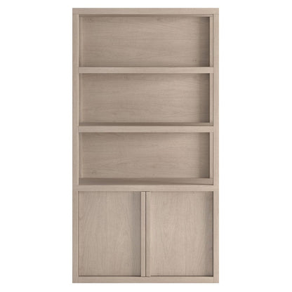 Hudson & Canal - Savin 67.5" Tall Rectangular Bookcase in Alder White - BK2434 view 2