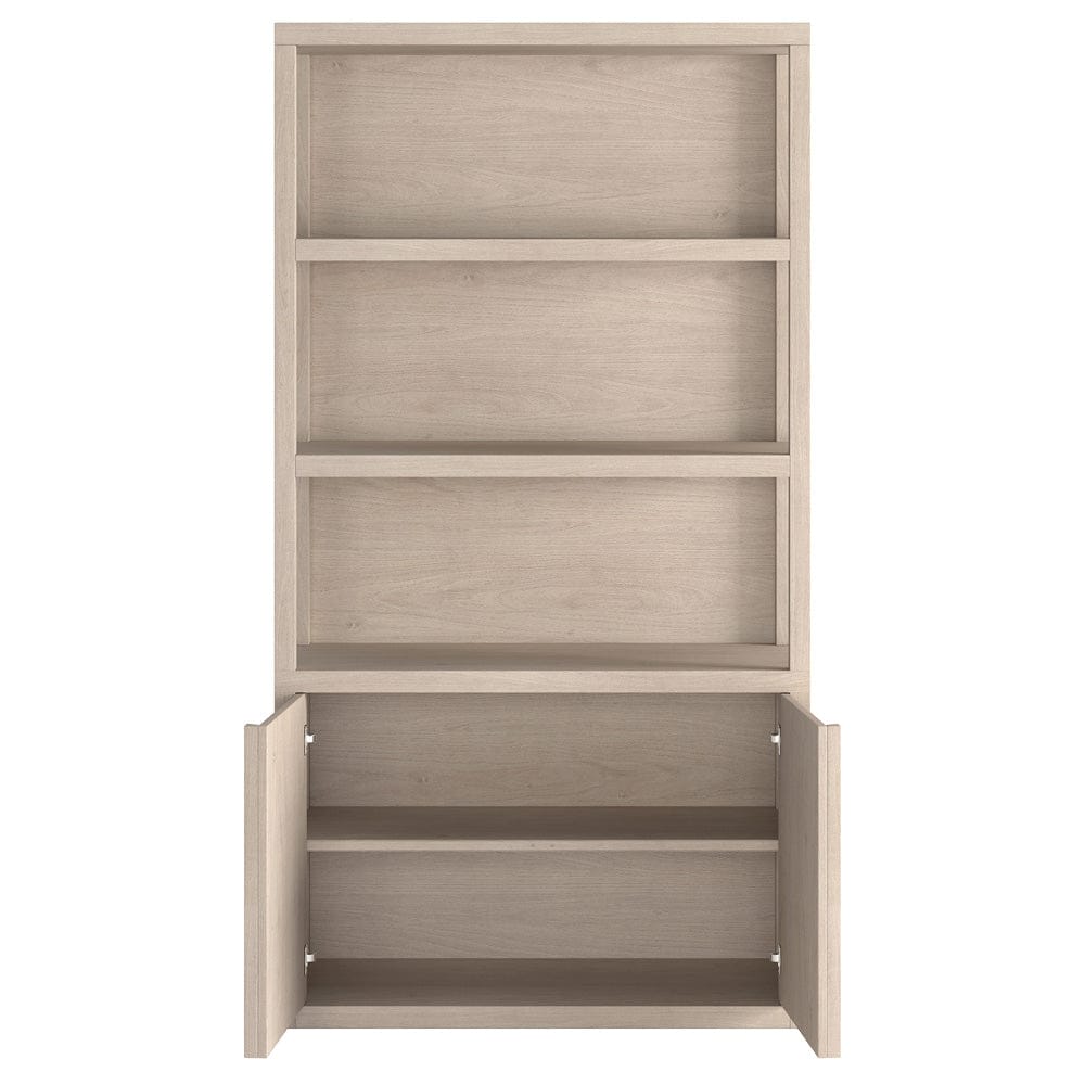 Hudson & Canal - Savin 67.5" Tall Rectangular Bookcase in Alder White - BK2434 view 3