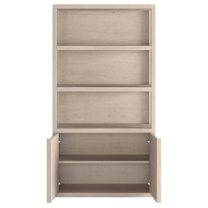 Hudson & Canal - Savin 67.5" Tall Rectangular Bookcase in Alder White - BK2434 view 3