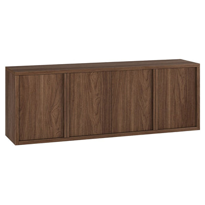 Hudson & Canal - Savin Rectangular TV Stand for TV's up to 75" in Satin Walnut - TV2393 view 1