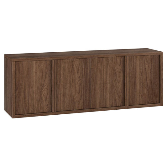 Hudson & Canal - Savin Rectangular TV Stand for TV's up to 75" in Satin Walnut - TV2393 view 1