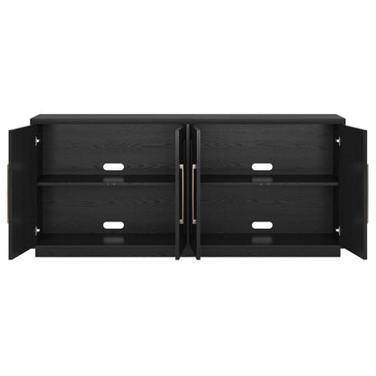 Hudson & Canal - Tillman 68" Rectangular Buffet Table in Black Grain - BF2419 view 4