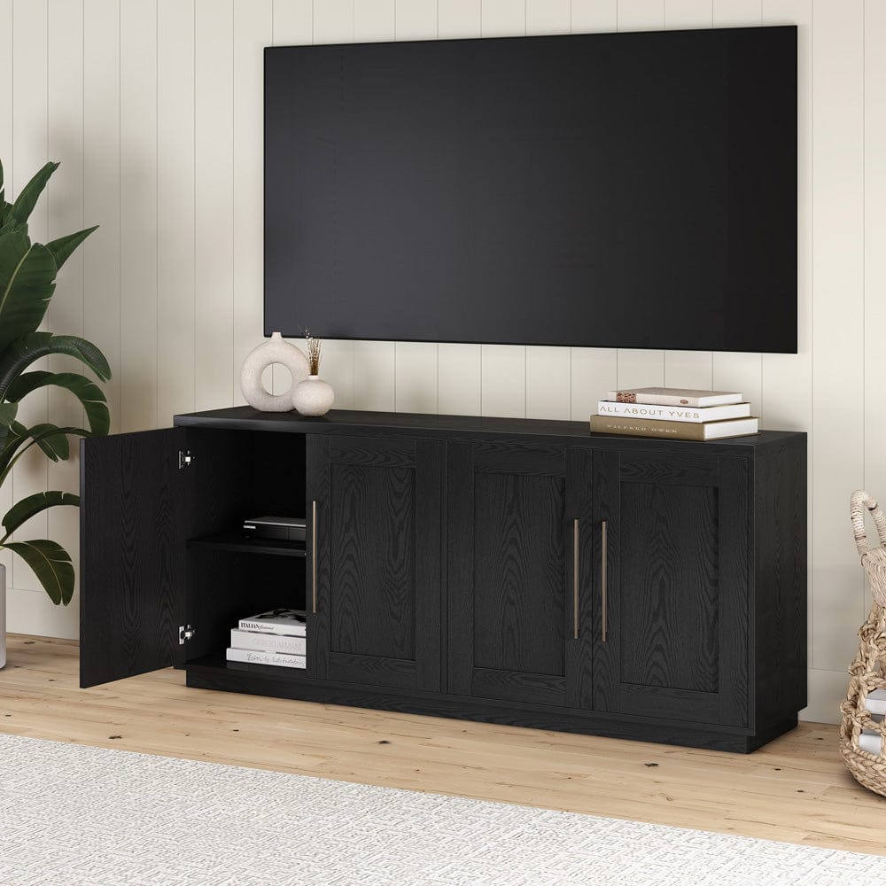 Hudson & Canal - Tillman 68" Rectangular Buffet Table in Black Grain - BF2419 view 7