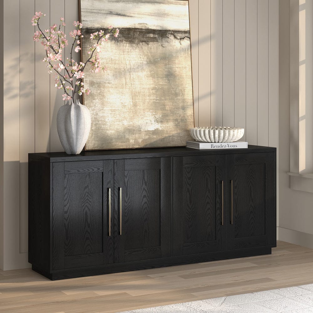 Hudson & Canal - Tillman 68" Rectangular Buffet Table in Black Grain - BF2419 view 9