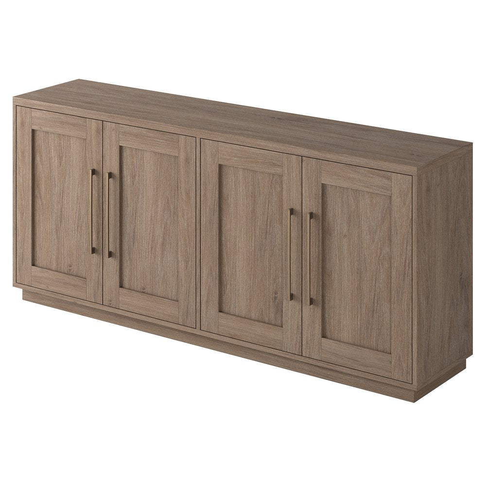 Hudson & Canal - Tillman 68in Rectangular Buffet Table in Antiqued Gray Oak - BF2553 view 3