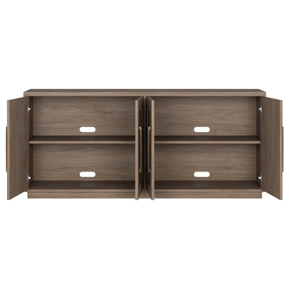 Hudson & Canal - Tillman 68in Rectangular Buffet Table in Antiqued Gray Oak - BF2553 view 4