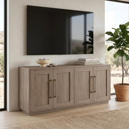 Hudson & Canal - Tillman 68in Rectangular Buffet Table in Antiqued Gray Oak - BF2553 view 7