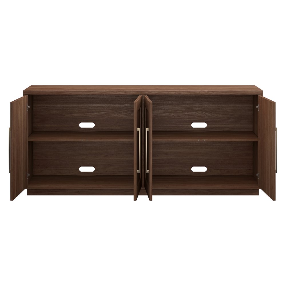 Hudson & Canal - Tillman 68in Rectangular Buffet Table in Satin Walnut - BF2530 view 4