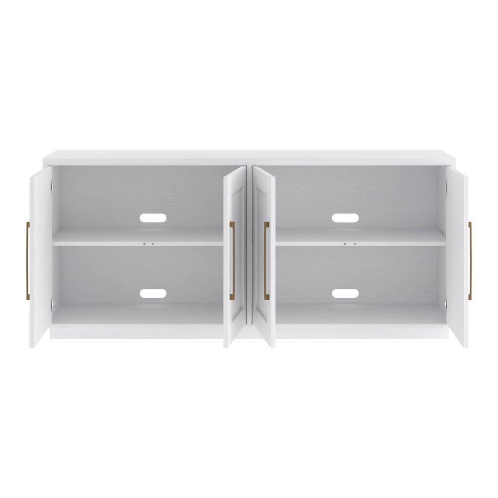 Hudson & Canal - Tillman 68in Rectangular Buffet Table in White - BF2529 view 4
