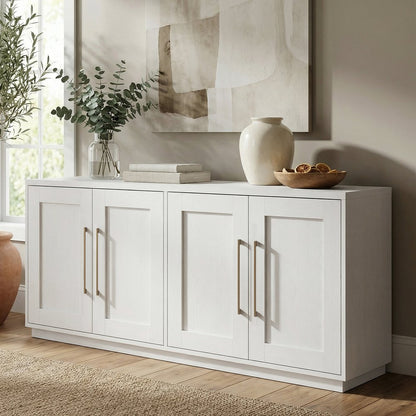 Hudson & Canal - Tillman 68in Rectangular Buffet Table in White - BF2529 view 5