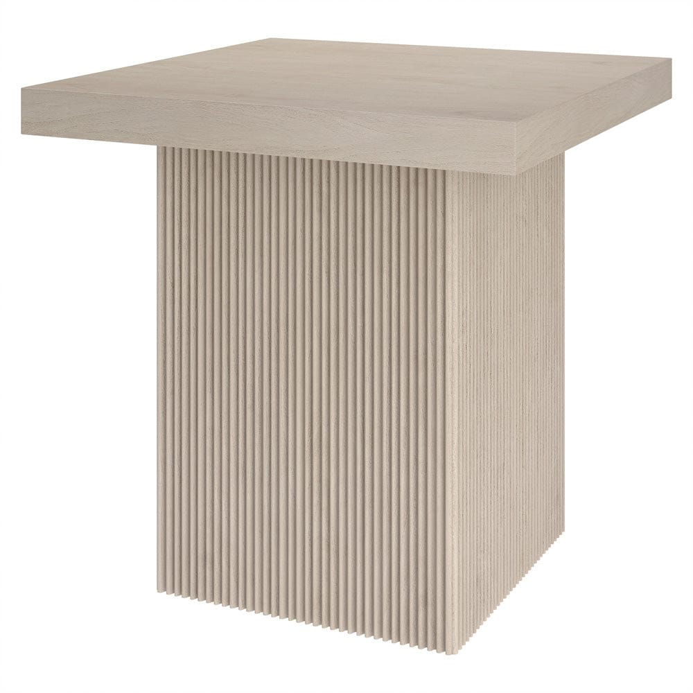 Hudson & Canal - Torren 22" Wide Square Side Table in Alder White - ST2423 view 3