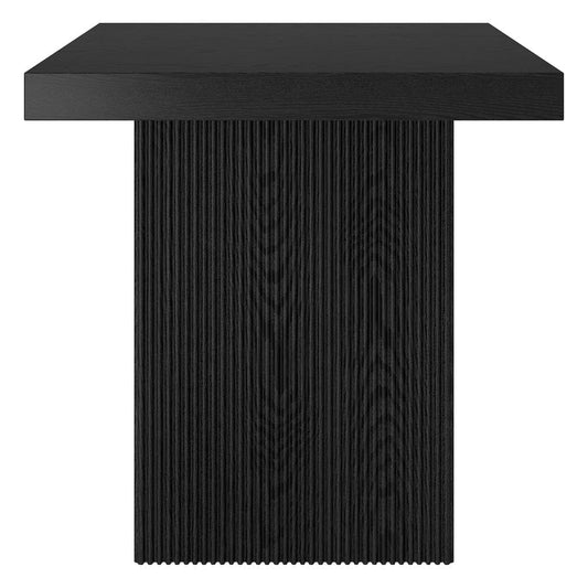 Hudson & Canal - Torren 22" Wide Square Side Table in Black Grain - ST2422 view 2