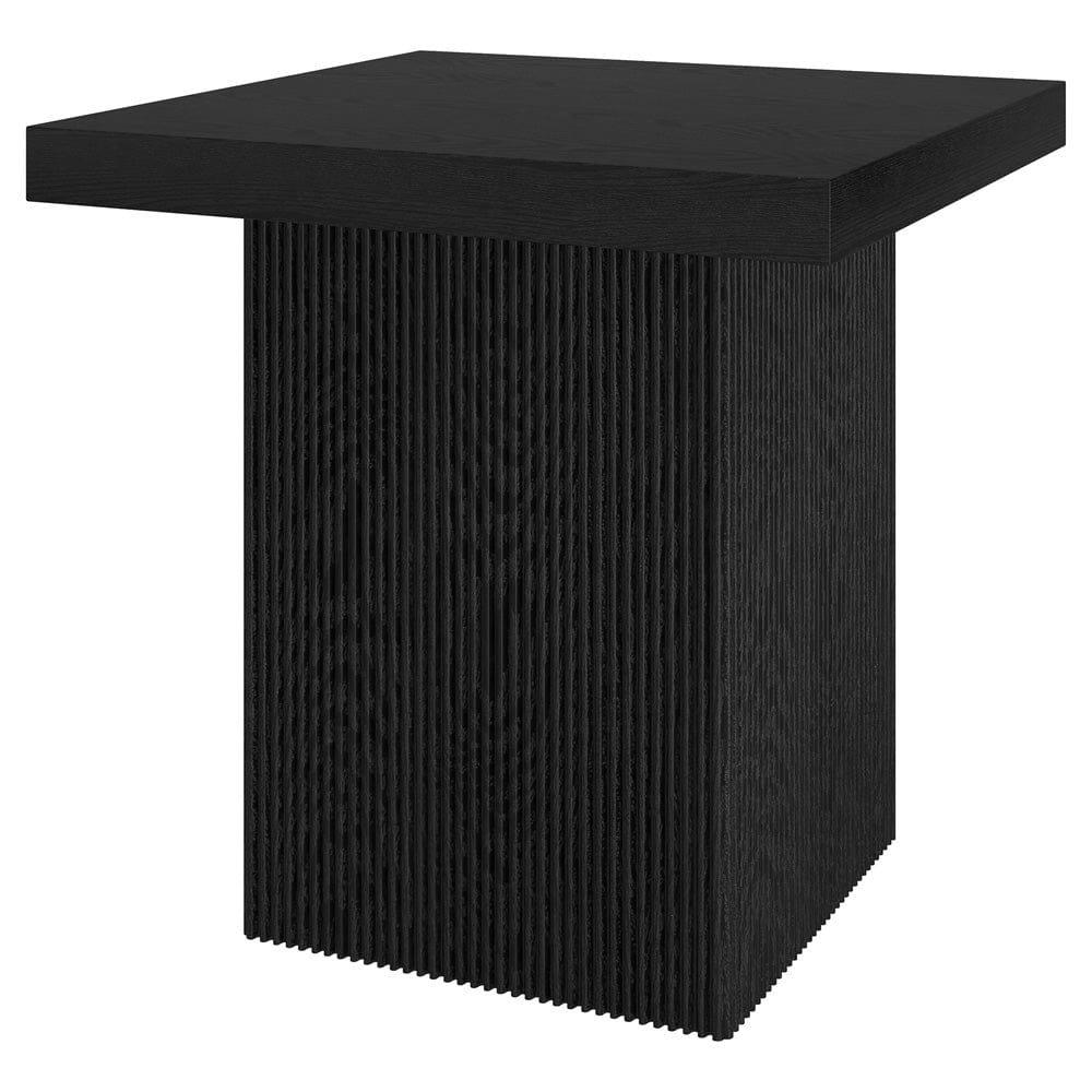 Hudson & Canal - Torren 22" Wide Square Side Table in Black Grain - ST2422 view 3