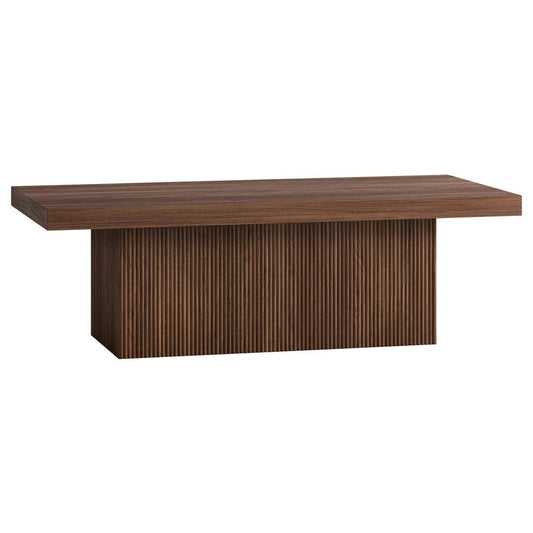 Hudson & Canal - Torren 48" Wide Rectangular Coffee Table in Satin Walnut - CT2418 view 1