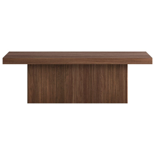 Hudson & Canal - Torren 48" Wide Rectangular Coffee Table in Satin Walnut - CT2418 view 2