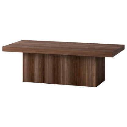 Hudson & Canal - Torren 48" Wide Rectangular Coffee Table in Satin Walnut - CT2418 view 3