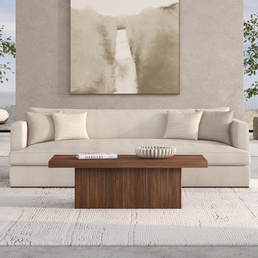 Hudson & Canal - Torren 48" Wide Rectangular Coffee Table in Satin Walnut - CT2418 view 6