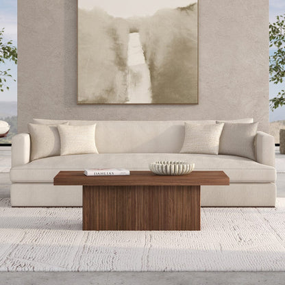 Hudson & Canal - Torren 48" Wide Rectangular Coffee Table in Satin Walnut - CT2418 view 6