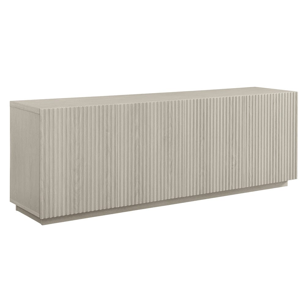 Hudson & Canal - Tyler Rectangular TV Stand for TV's up to 78" in Alder White - TV2386 view 1