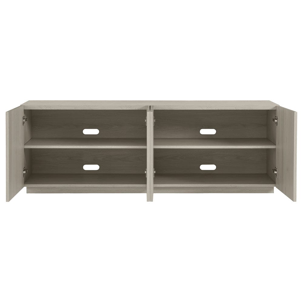 Hudson & Canal - Tyler Rectangular TV Stand for TV's up to 78" in Alder White - TV2386 view 4