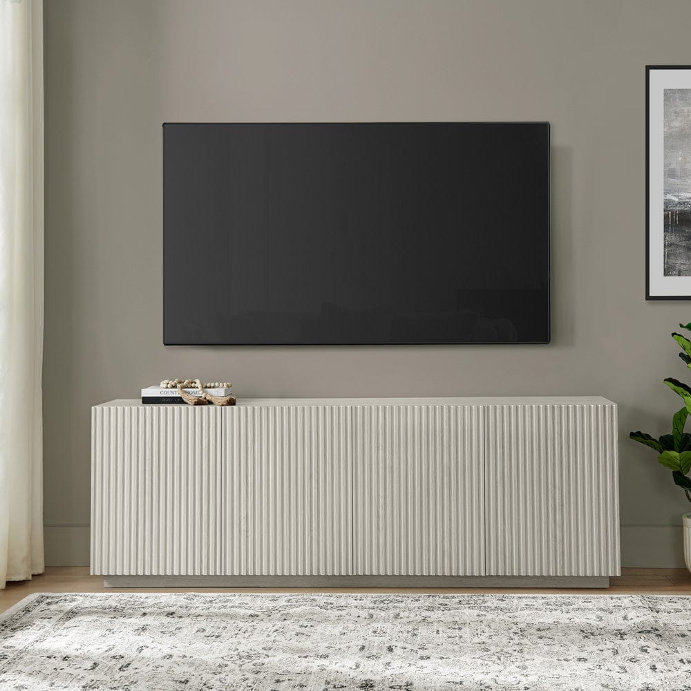 Hudson & Canal - Tyler Rectangular TV Stand for TV's up to 78" in Alder White - TV2386 view 9